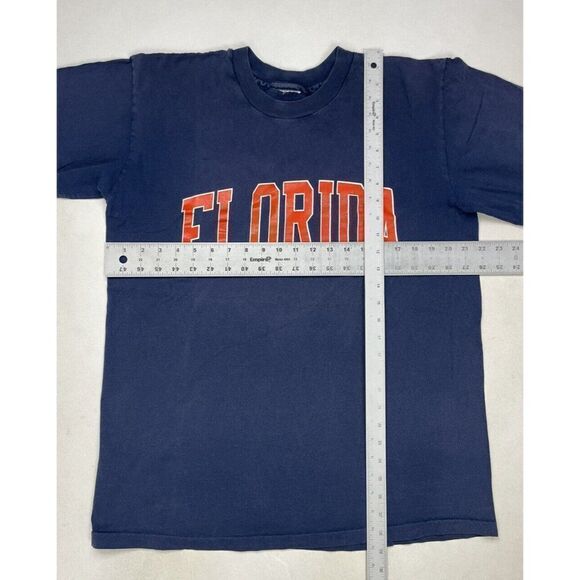 VINTAGE Florida Graphic T-shirt Men Large Blue 90s Single Stitch - Picture 7 of 7